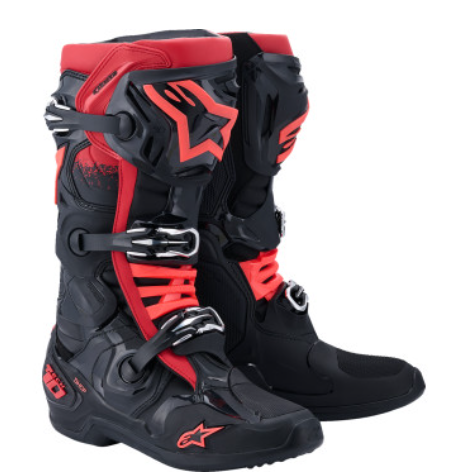 Tech 10 Boots - Black/Red - US 10 / EU 44.5