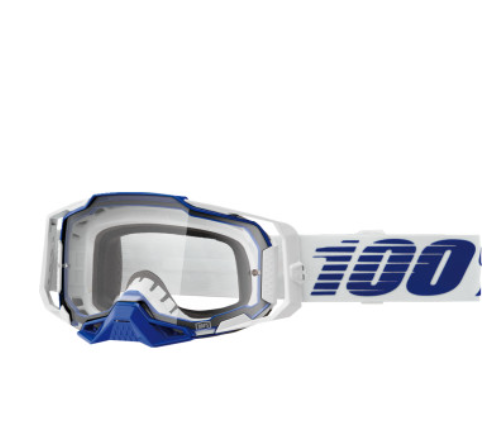 100% Armega Goggle - Blue - Clear Lens