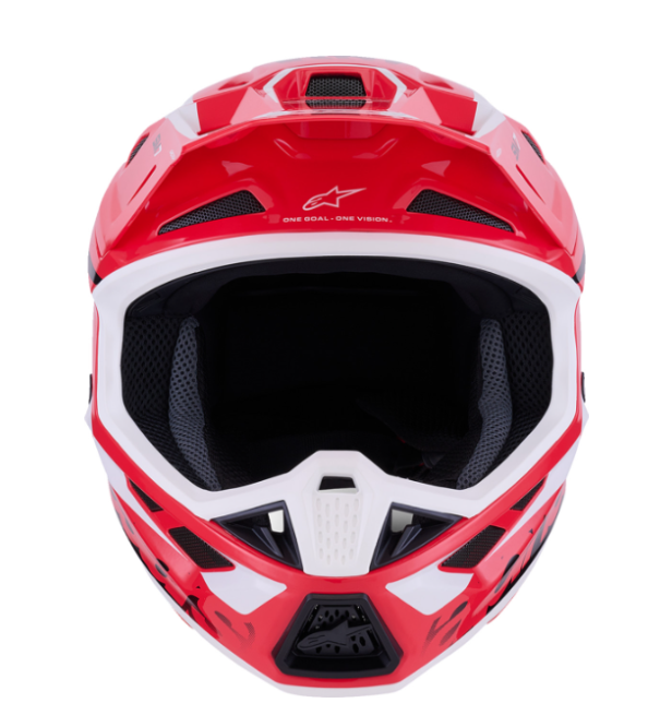 ALPINESTARS SM7 Helmet - Deed - Gloss Red/Black/White  Riding Gear