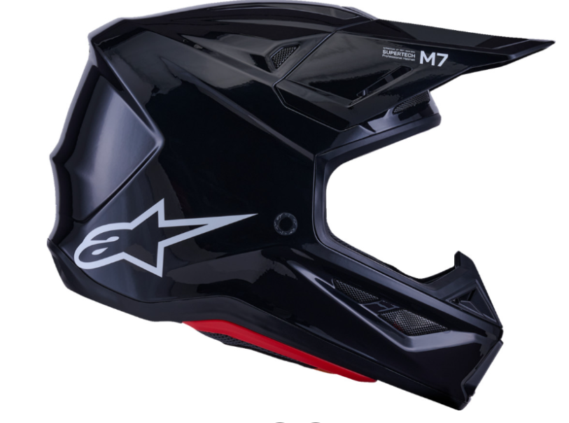ALPINESTARS SM7 Helmet - Solid - Gloss Black